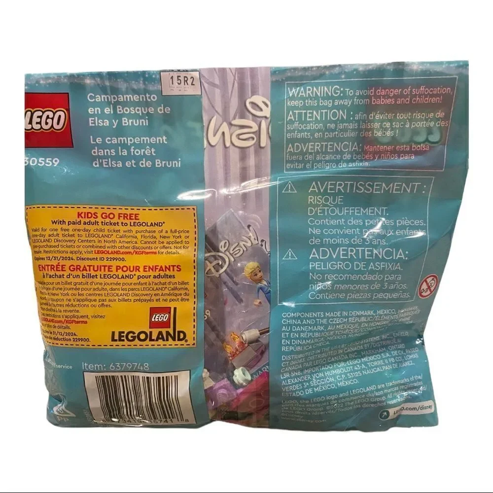 Elsa and Bruni’s Forest Camp - LEGO Disney Princess Polybag Set (30559) NIB 2022